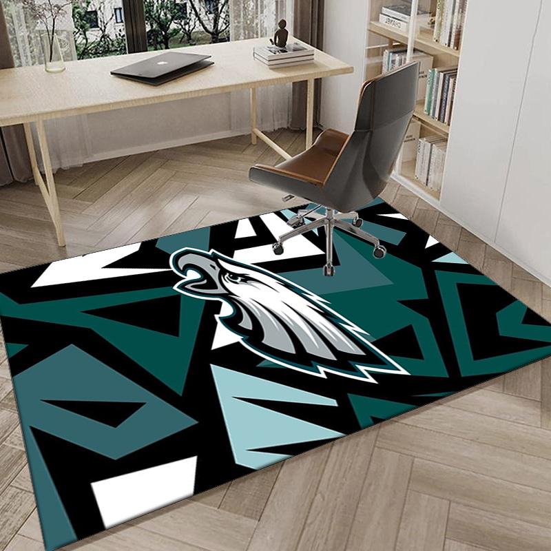 Philadelphia Eagles Teppich für Büro, Stuhlunterlage, Dekorativer Teppich Wohnzimmer Matte, Große Größe Fan Geschenke Weihnachtsgeschenke