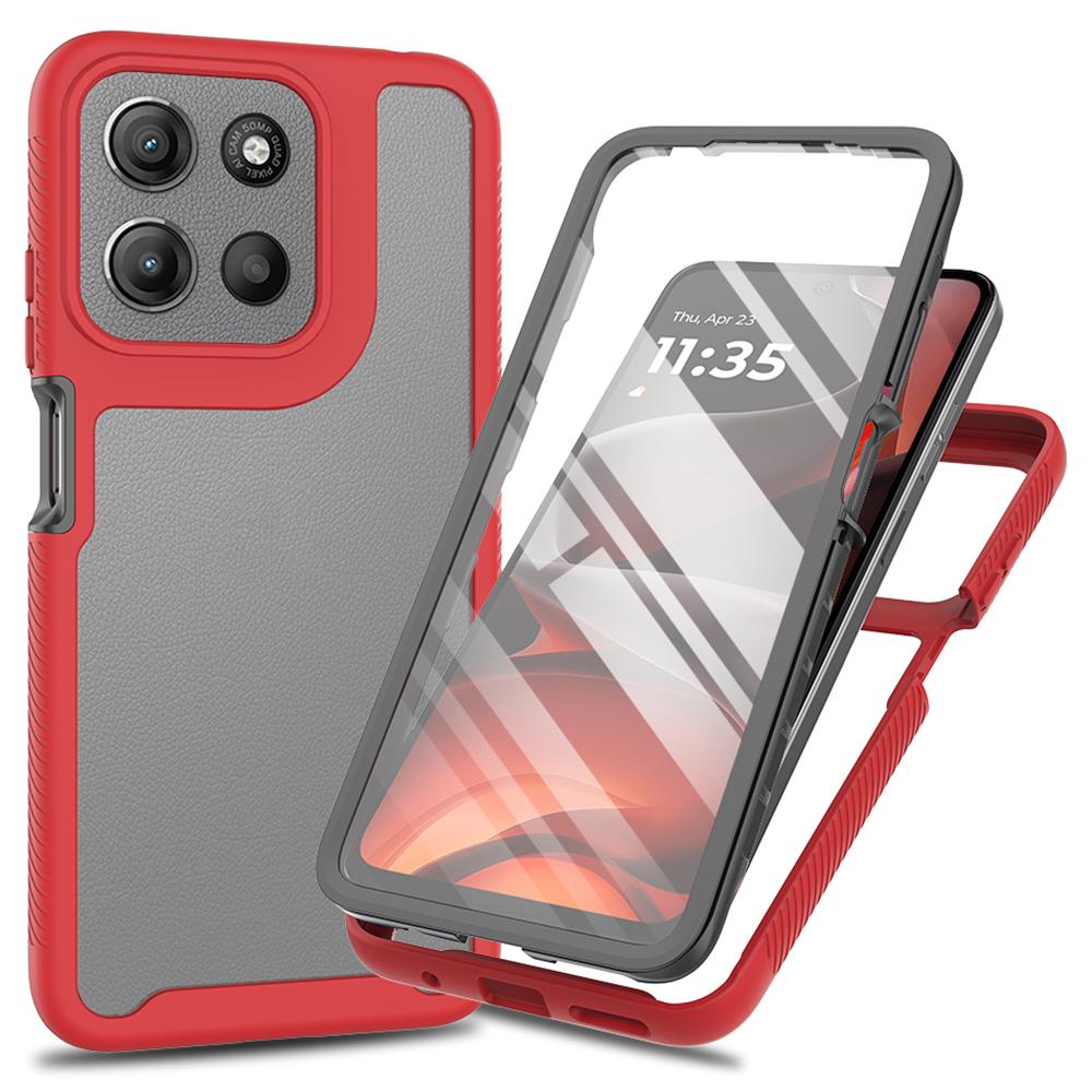 Clear Case for Motorola Moto E15 4G/G15 4G/G05 4G PC+TPU Phone Back Cover with PET Screen Film