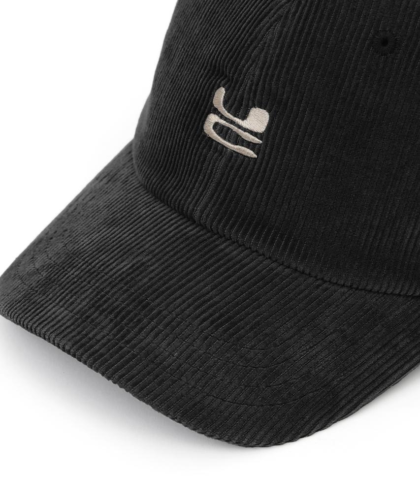 Eondeokeonteulol Autumn Winter Corduroy Basic Soft Top Logo Ball Cap Unisex Baseball Cap Uc / Classic B B / Cd / Bk