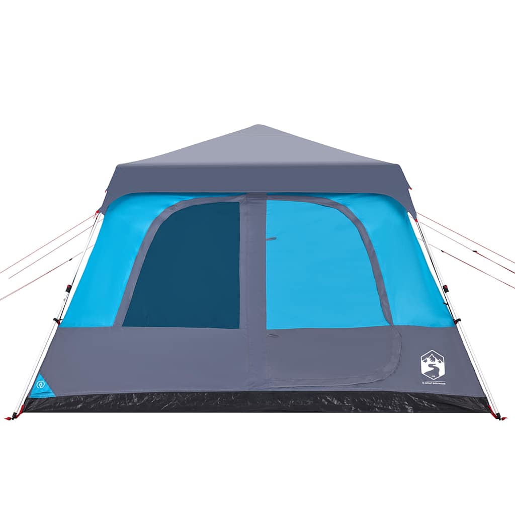 Dome Family Tent for 10 People Blue Quick Release