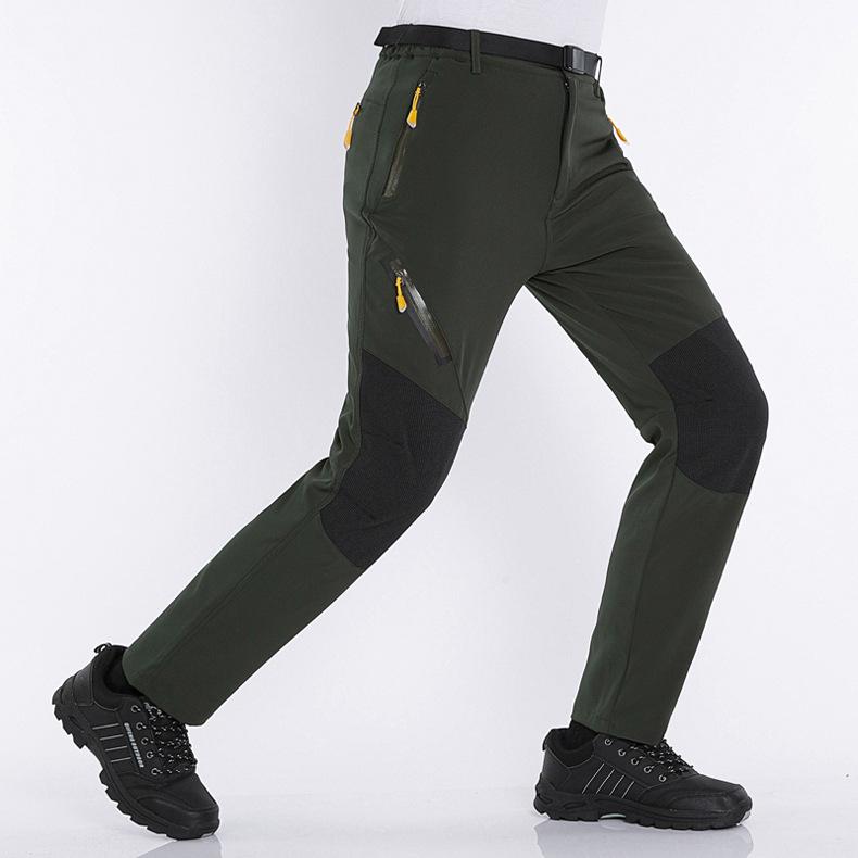 Men's Outdoor Shell Pants: Windproof & Waterproof, Single Layer, Ideal for Hiking & Mountaineering In Spring, Autumn, Winter.