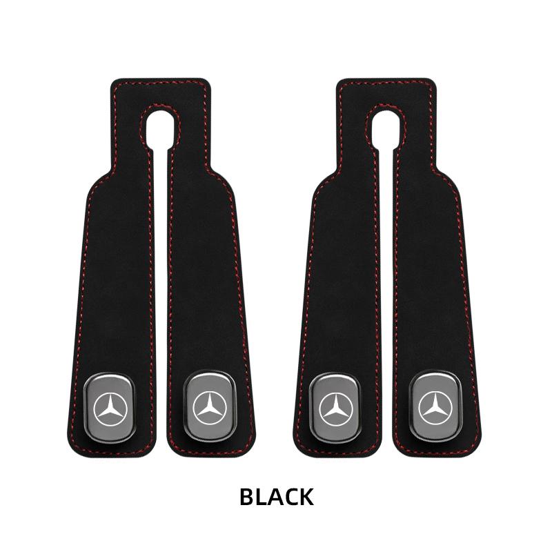 CSG1 Car Purse Hook PU Leather Double Metal Universal Hanger Car Seat Hooks For Mercedes-Benz W108 W124 W126 W140 W168 W169 W176