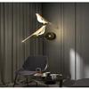 1 buc. Lumini de perete LED Pasăre Aurie Nordică Salon Bar Lămpi de perete Creative Aplice Noutate Dormitor Lampă de noptieră Decorare Sufragerie