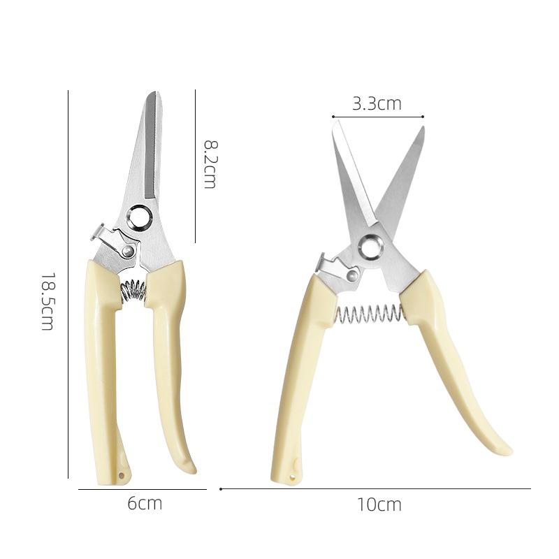 Pruning Garden Scissors Stainless Steel Scissors Flower Cutting Flower Arrangement Pruning Fruit Tree Garden Branch Flower Plant