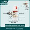 All-Copper 4-Point PPR Thermostatic Angle Valve for Radiator & Underfloor Heating