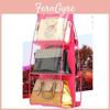 Large Capacity Non-woven Hanging Wardrobe Storage Bag For Purses In Black