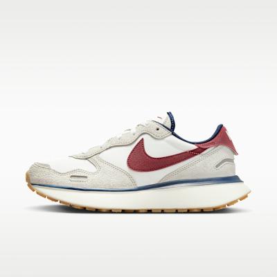 Nike Phoenix Waffle Light Bone Navy Team Red (Women s) 37.5
