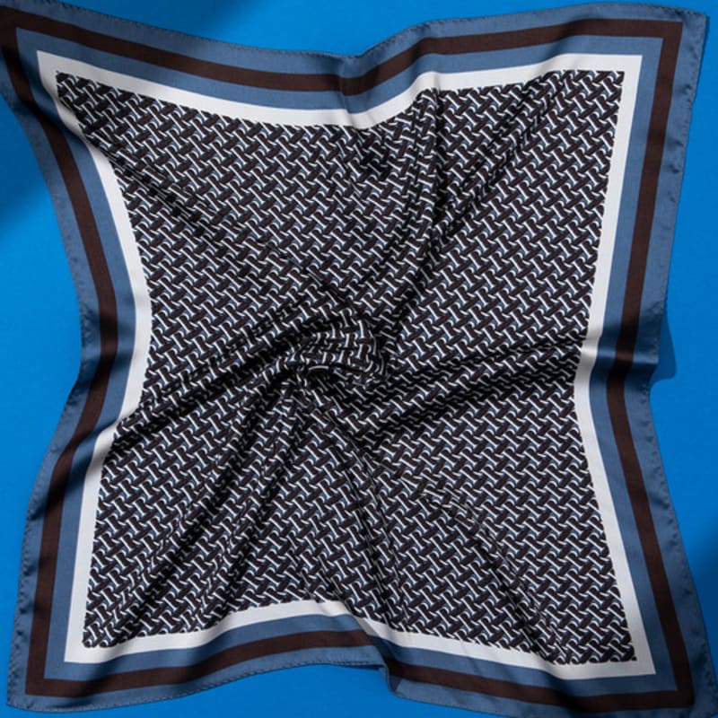 RECLOW RECLOW LAND Signature R LOGO Scarf Blue