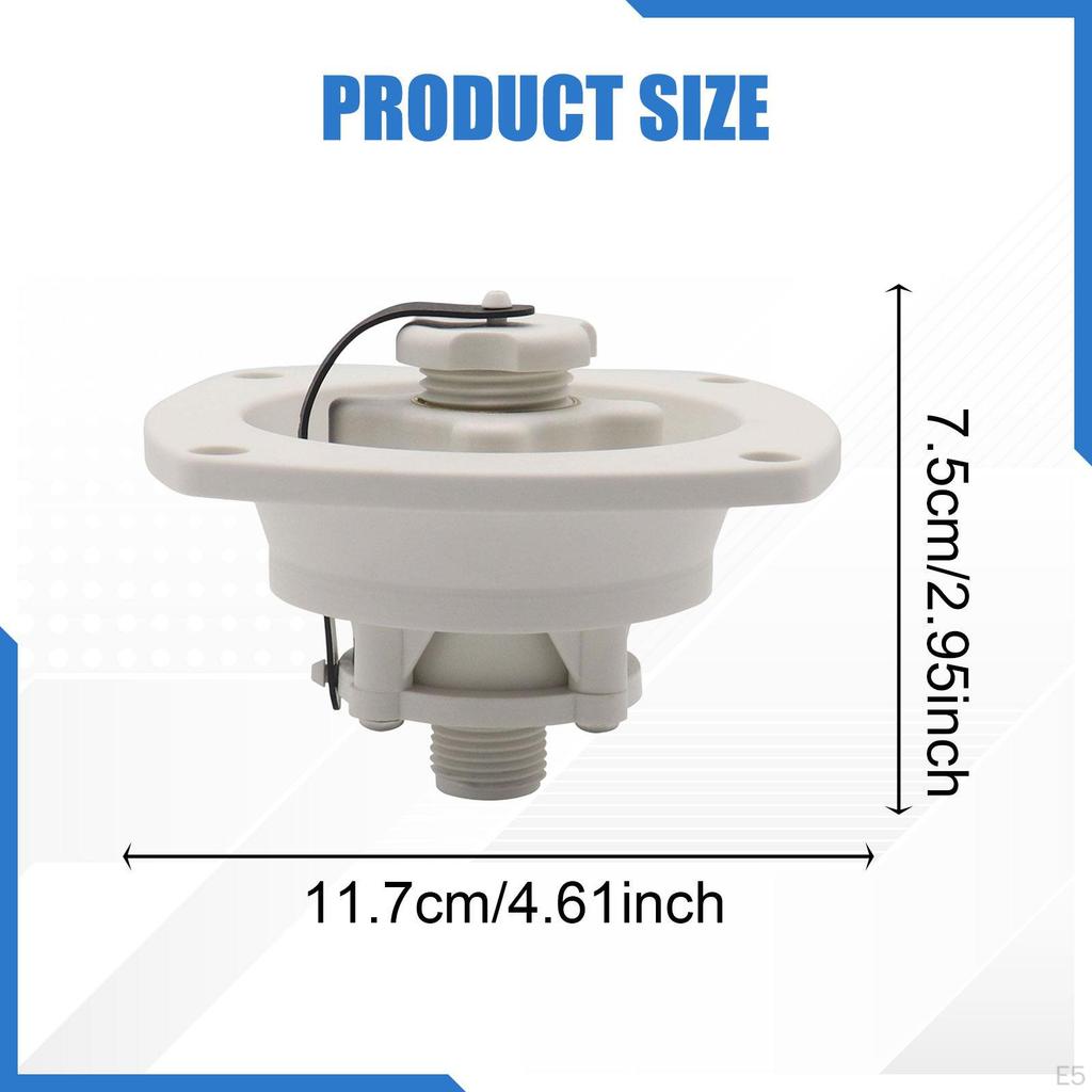 RV City Water Inlet with Checks Replacement Simple Installation Replace Parts Van Trailer Accessory