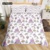 Dolphin Comforter Cover King Size Cute Unicorn Duvet Cover Cartoon Animal Pattern Bedding Set Blue Ocean Beach Theme Quilt Cover