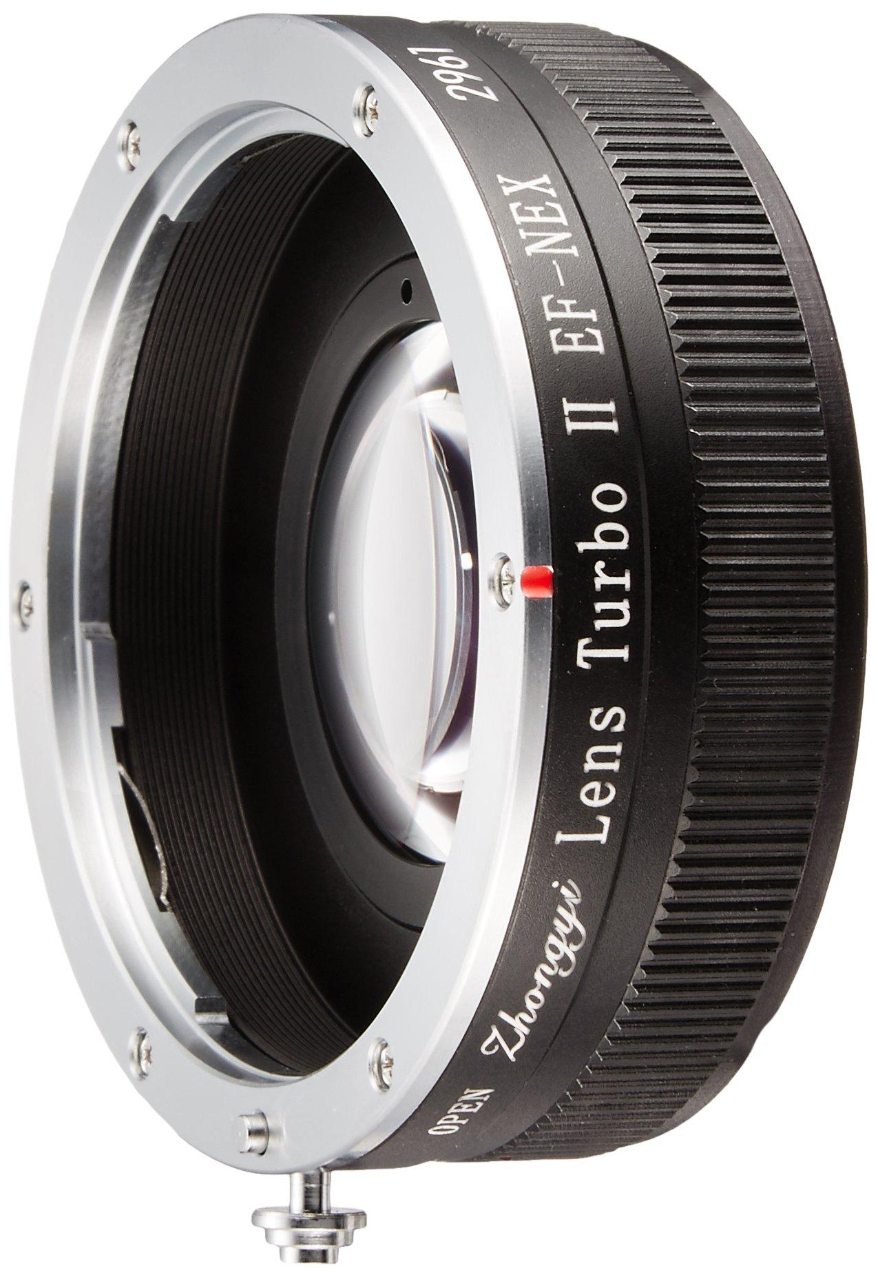 

ZHONG YI OPTICS Focal Reducer Mount Adapter Lens Turbo II EF mount lens Sony EF-NEX (Canon NEX/.E mount)