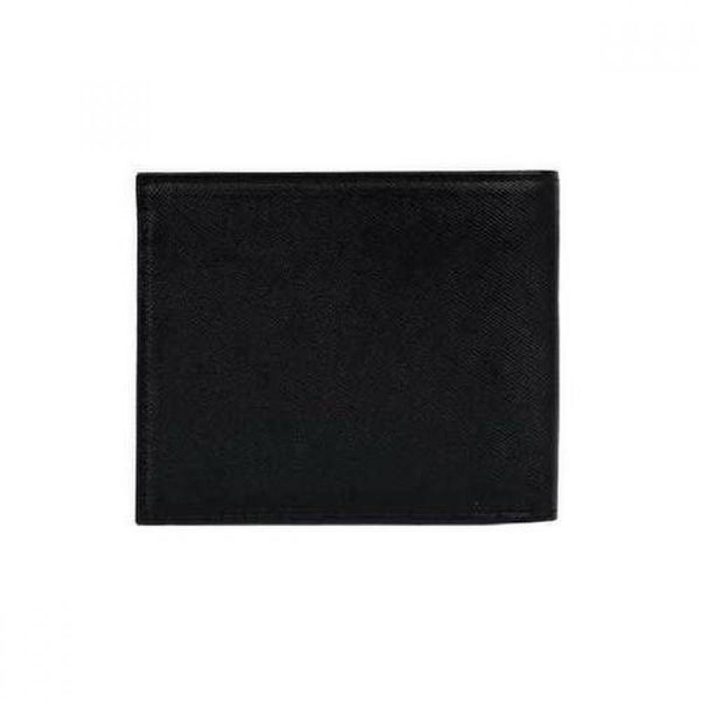 Daks Black Ocean Embossed Diagonal Check Wallet Dbwa2e905bk
