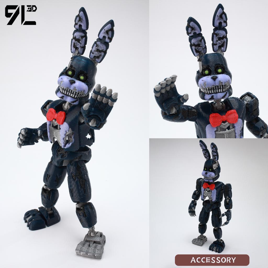 9L3D Printed Horror Game FNAF Freddy Fazbear's Purple Guy Toy Action Figures Anime Model Lucky13 Dummy Titan13 Collectible Model