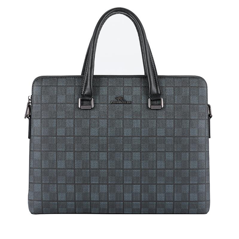 

TS JYL laptop bag,Men Handbag Horizontal Business Luxury Briefcase Double Layer Laptop OneSize тележка серый