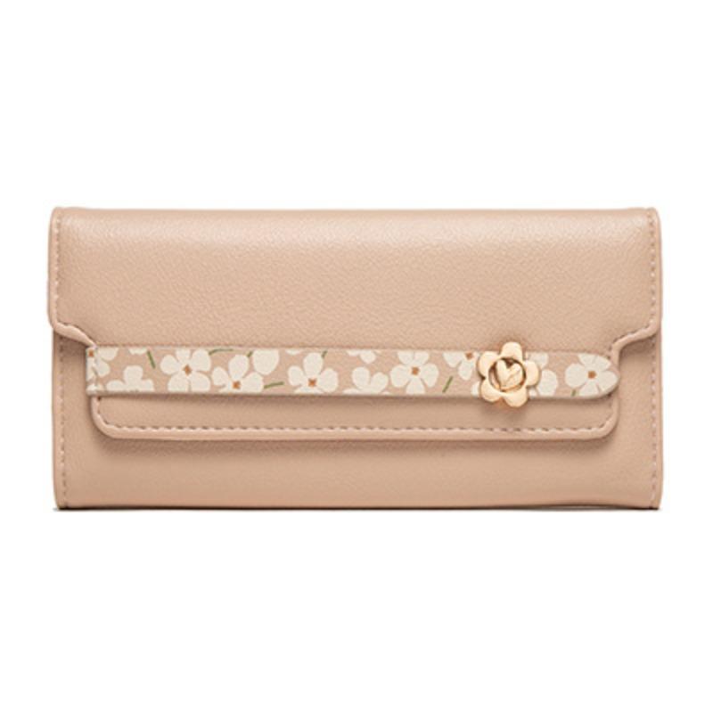 Wallet PU Printed Buckle Multifunctional Women's Handbag