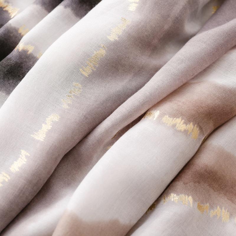 Spring and Summer Scarf Small Fragrant Wind B Colored Coral Scarf Warm Shawl Women Sun Protection Large Handkerchief, Outdoor Warm Tassel Headscarf