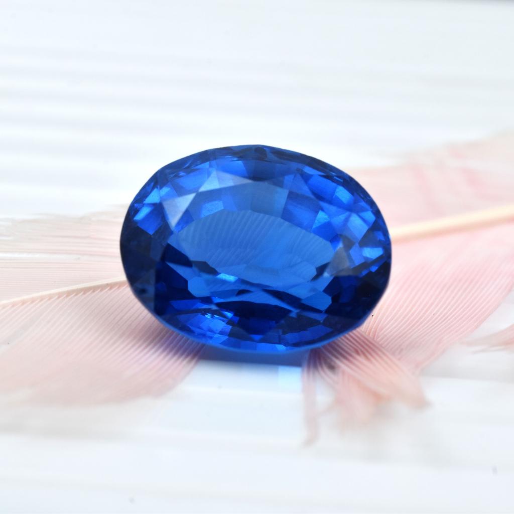 Natural Blue Tanzanite Loose Gemstone Oval Brilliant Cut 11.45 Ct for Jewelry Making and Crafts