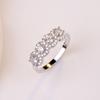 Wish Popular Micro-Set Simulated Diamond Engagement Ring for European and American Marriage Proposals