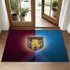 Aston Villa Football Design Crystal Velvet Rug Soft Decorative Mat for Bedroom Entrance