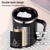 500ML Stainless Steel Mug With Lid Double Layer Coffee Milk Graduated Mouth Cup Creative Insulation Tea Mug Office Thermos Gifts