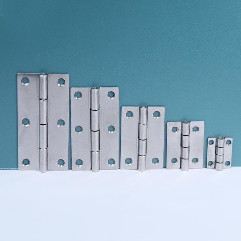 Thickened Stainless Steel Small Hinge for Folding Cabinet, Window, or Wooden Box with Lotus Leaf Design.
