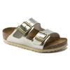 Girls' Birkenstock Arizona Kids Birko-Flor Electric Metallic Gold Narrow (1014841)