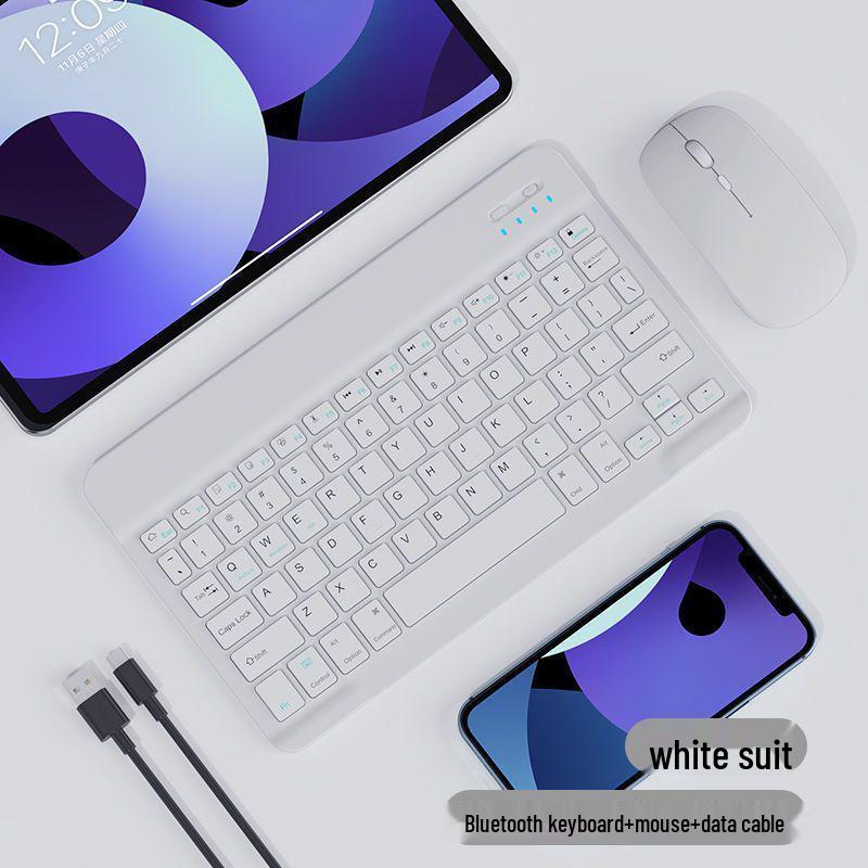 Wireless Bluetooth Keyboard & Mouse for iPad, Android, Huawei, Honor, Lenovo Tablets & Phones