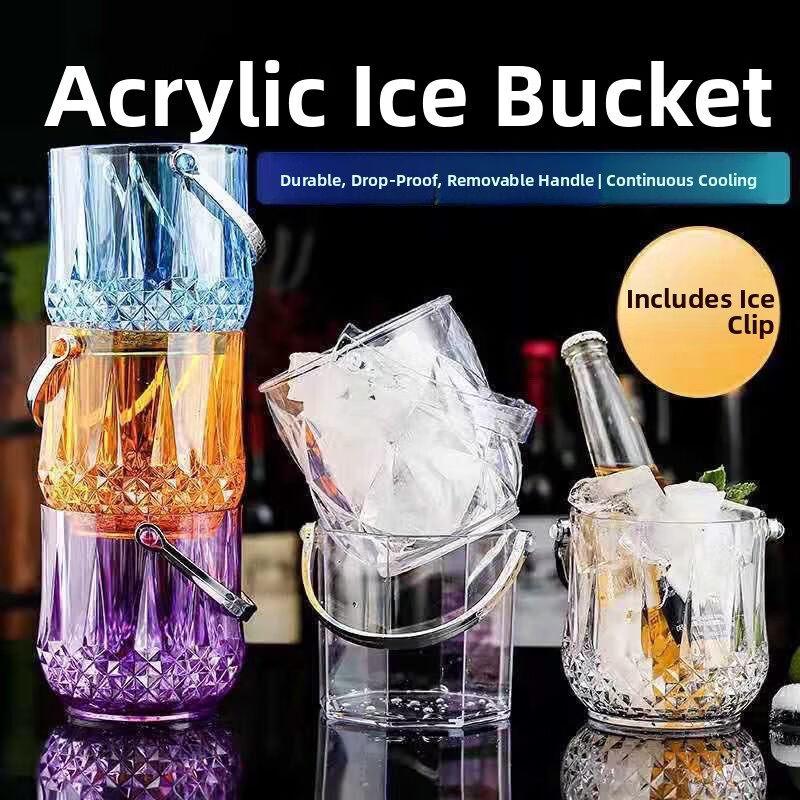 ZISIZ Commercial Acrylic Ice Bucket