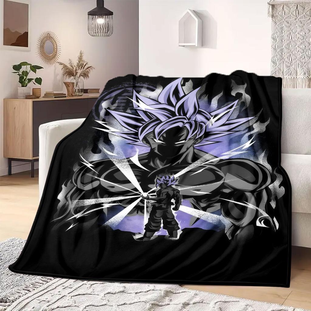 Sleep Dragon Ball Print Blanket Warm Comfortable Flannel Blanket Suitable for Bedrooms,Sofas,Beds,Chairs,Picnics,Travel