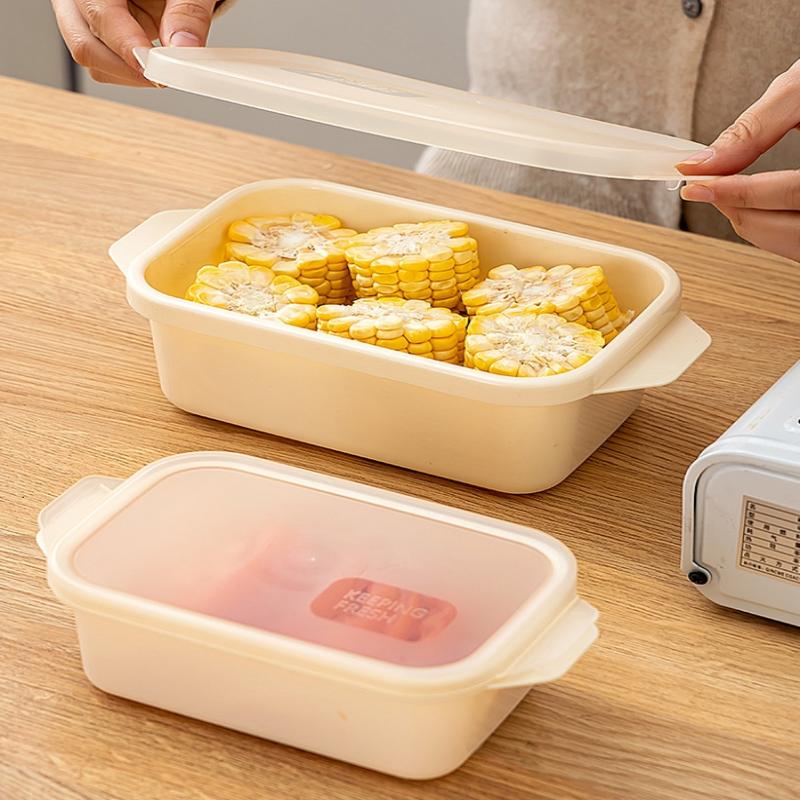 1/3 Pcs Refrigerator Food Sealed Crisper Containers Fresh Fruit Vegetables Steak Meat Storage Box Organizer Kitchen Accessories