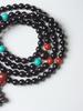 Small-Leaf Rosewood Buddhist Beads Bracelet - 0.8 Multiloop for Men & Women
