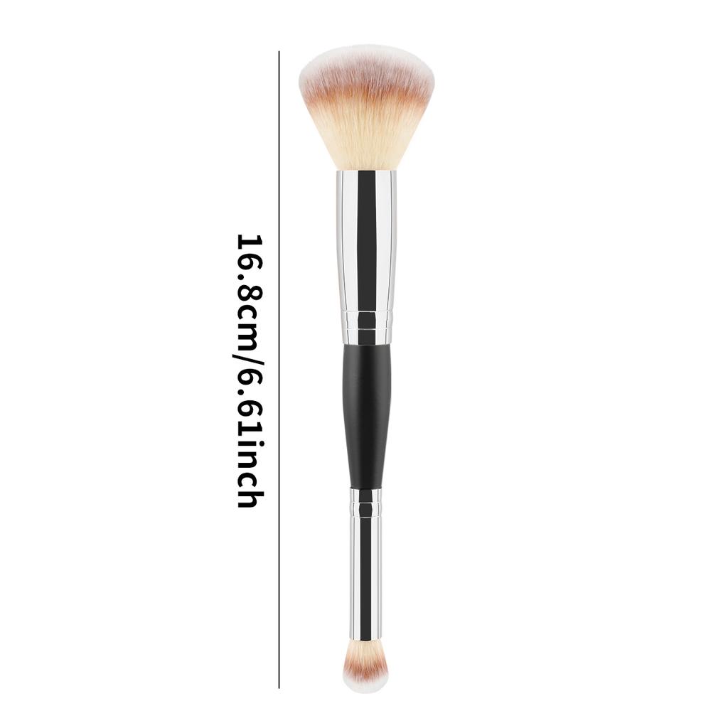 Pinceaux de maquillage professionnels à double tête 2 en 1, pour fond de teint, anti-cernes, surligneur, poudre, blush, outils de beauté