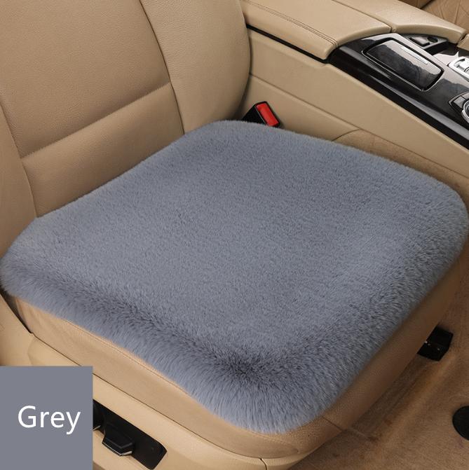 

Зимний теплый чехол на сиденье автомобиля, передняя и задняя подушка, плюшевый коврик, защитный коврик, аксессуары для подушек на стул 45cm серый
