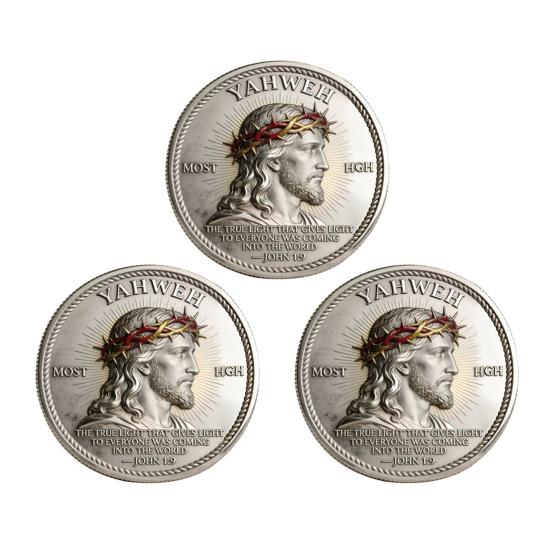 

1/2/3/5 шт. Християнська монета-випробування Ісуса Двостороння Монета-токен Воїн Лицар Молитва Віра Прикраса Для колекціонерів Істориків Сувенірна Монета Релігійний Подарунок 3pcs