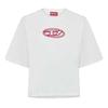 Diesel Womens/Ladies Oval Logo Oversized Crop T-Shirt