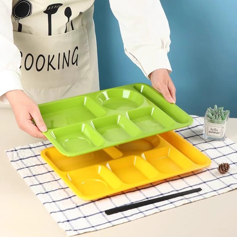 Thickened A5 Melamine Divided Cafeteria Tray