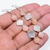 Peach Chalcedony Gemstone 925 Sterling Silver Jewelry Earring 3.03" GK-7326