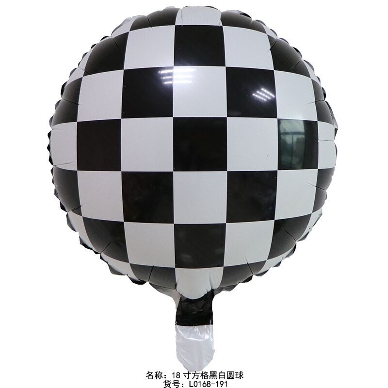 Racing Theme Children'S Birthday Party Decoration Set Birthday Flag Tablecloth Sticker Latex Balloon Spiral Pendant