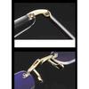 Fashion Metal Foldable Reading Glasses Ultralight Men Business Presbyopia Glasses Eyewear With Random Case +0.5to+4.0