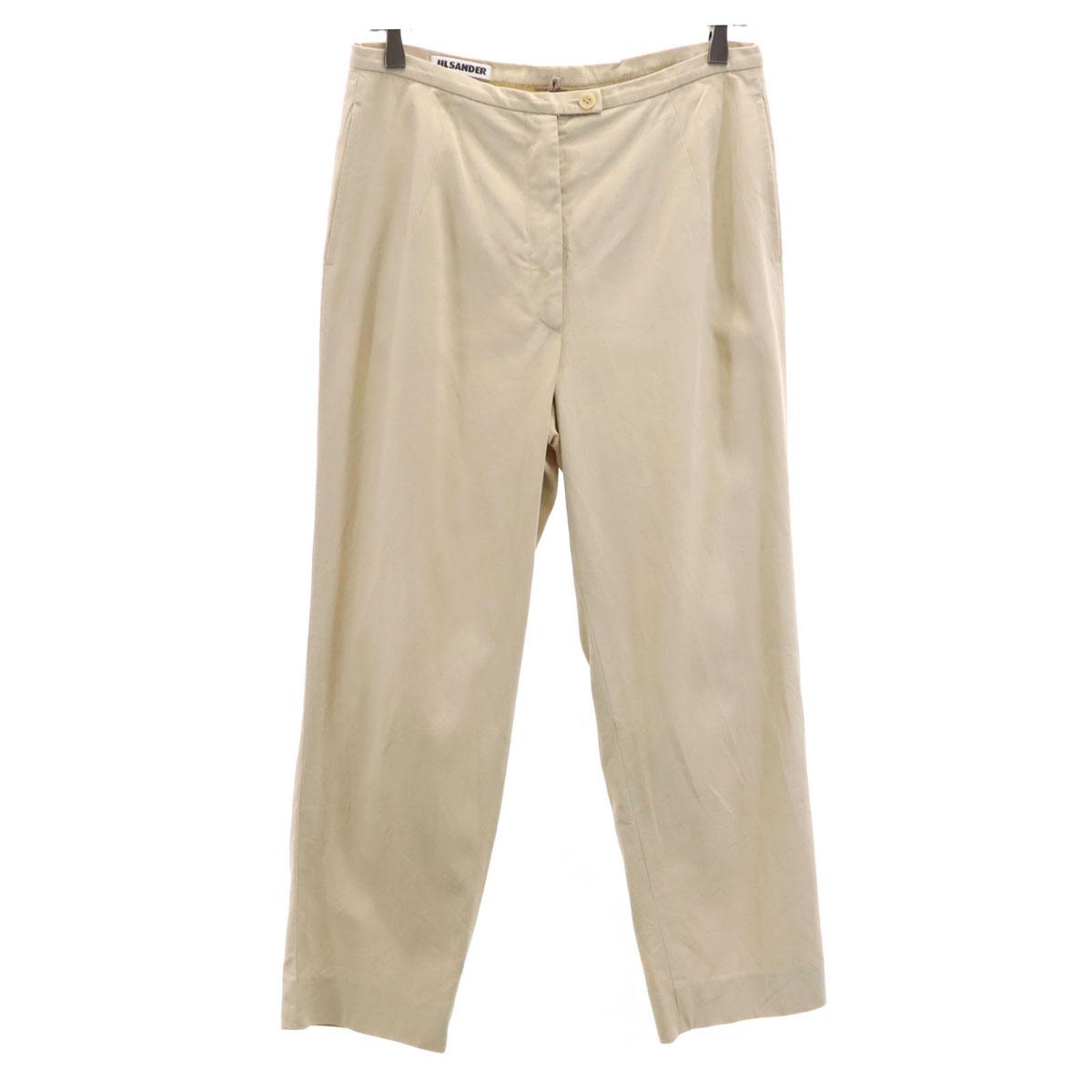

JIL SANDER made in Germany Cotton pants 38 beige Women Used