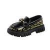 Mädchen Lackleder Slipper - Frühling 2025: Schwarze Slipper Modische Studentenschuhe