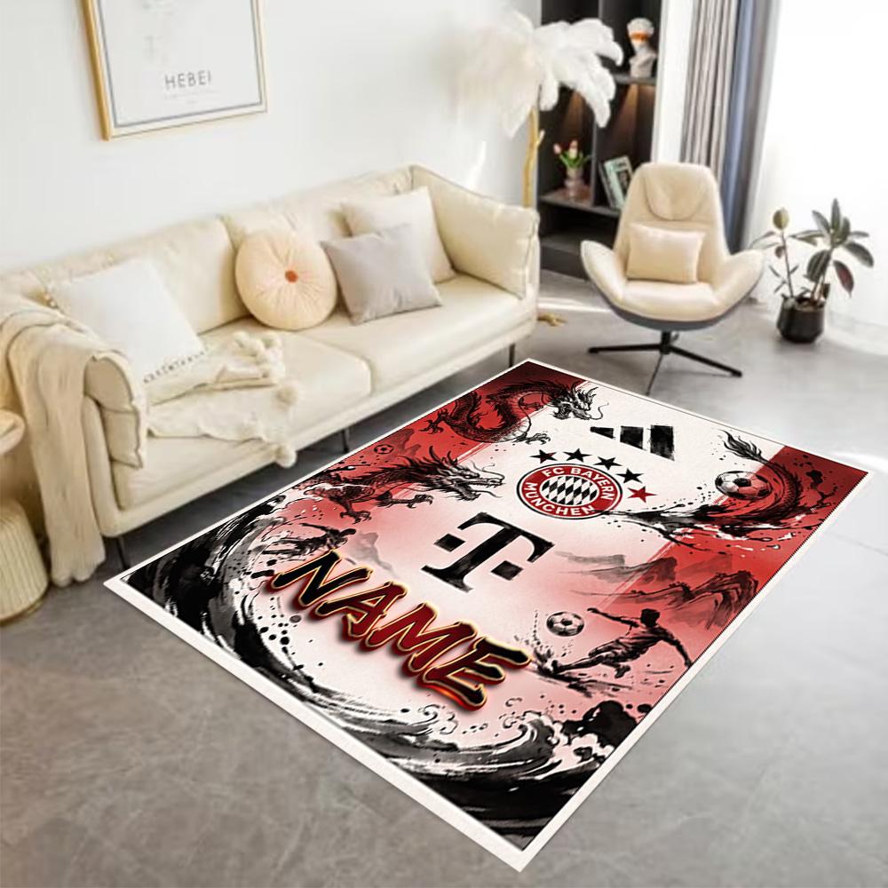 Bayern Munich Soccer Art Carpet Perfect for Entryway Kitchen Decorate Room Outdoor Anti-slip Rug Decorate Offices