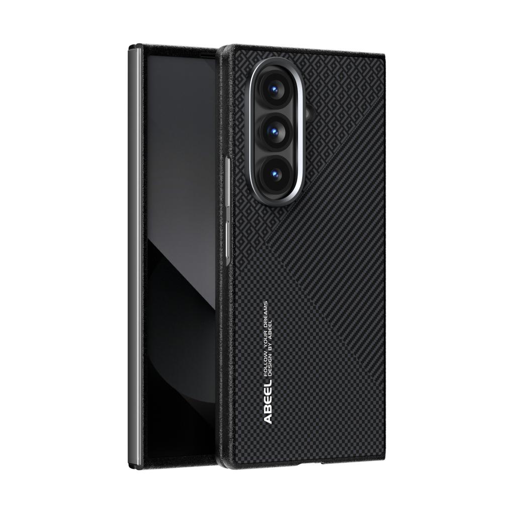 Für Samsung Galaxy Z Fold 7 Hülle Harte Business Carbonfaser Metall Linse Magnetische Schutzhülle Für Galaxy Z Fold7 Schale