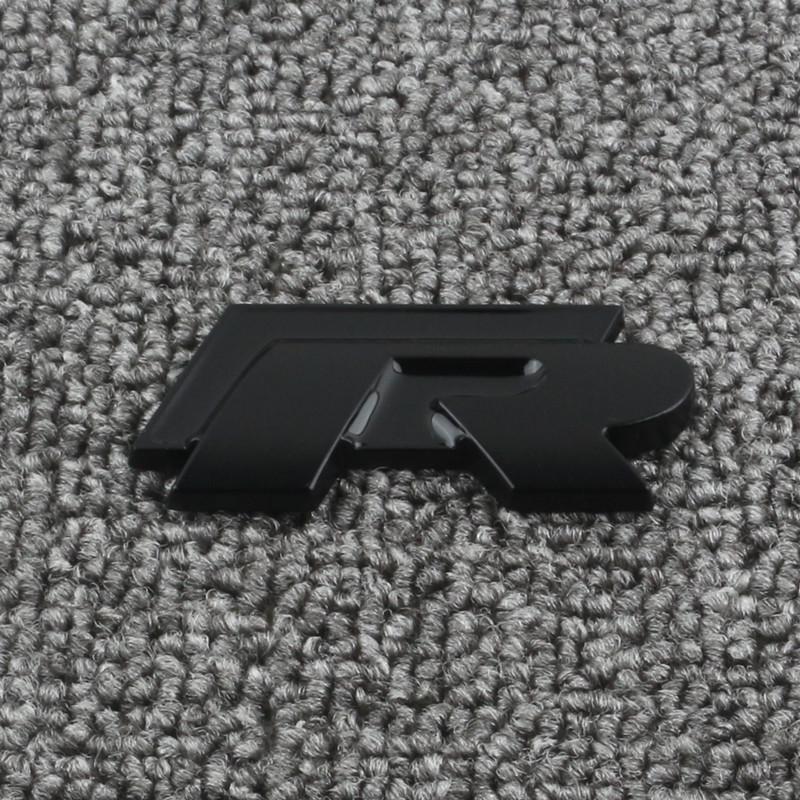 Compatible R Line Logo Sticker for Volkswagen Golf, CC, Scirocco, Magotan, Sagitar, and Polo - Rear Emblem/Grille Badge