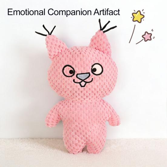 Pet Toy Bite-Resistant Sound Design Interactive Puppy Chew Toy Cartoon Design Teeth Oral Health Safe Chew Toy