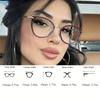 3PCS Retro Cat Eye Transparent Glasses Fashionable Brown Cat Eye Women's Glasses Elegant and Simple Temperament Sexy