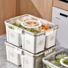 Plastic Storage Box Multi Grids Fridge Food Divider Box for Dumpling Vegetable Fruit Seasoning