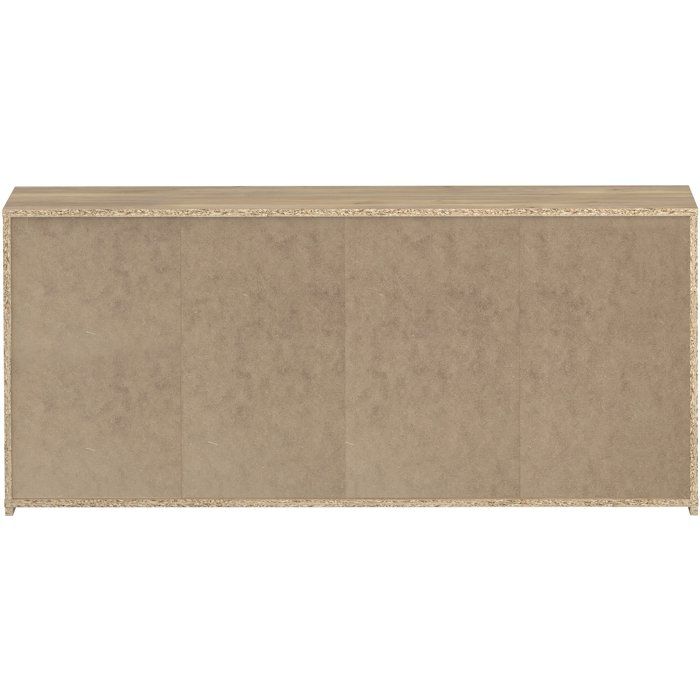 Aparador - POEM - Carvalho / Carvalho - 3 portas - 3 gavetas - 203,9 x 42 x 91 cm