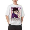 Jujutsu Kaisen Satoru Gojo "Hollow Purple" Anime Black Comfortable Fashion Vintage Double-Sided Band Graphic Print Women And Men T-shirts