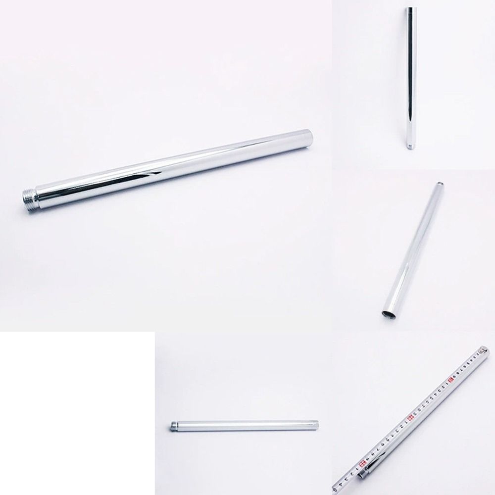 Stainless Steel Shower Head Extension Pipe Adjustable 10cm/15cm/20cm/25cm/30cm Round Shower Arm Shower Extension Tube